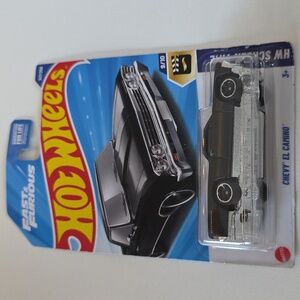 Hot Wheels Fast & Furious Black Chevy El Camino Toy Car HW Screen Time